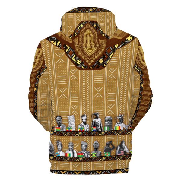 Mudcloth Kingshiki Hoodie for Afro Unidad - Image 2