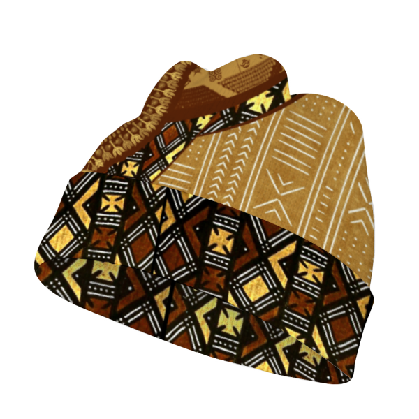 Mudcloth Dashiki Adinkra Knit Cap Fashion Beanie Hat Afro Unidad - Image 2