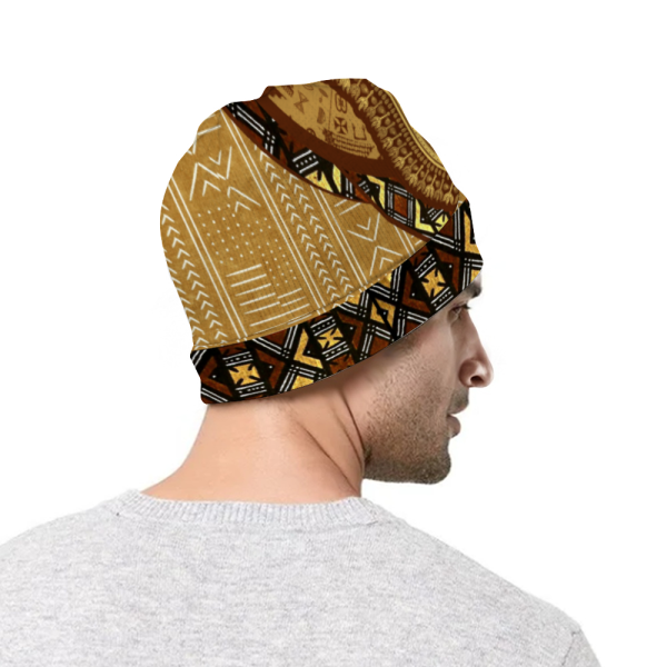 Mudcloth Dashiki Adinkra Knit Cap Fashion Beanie Hat Afro Unidad - Image 4